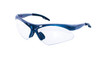 SAS Safety SAS-540-0300 Diamondback Eyewear with Polybag, Clear Lens/Blue Frame