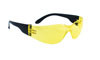 SAS Safety SAS-5341 -50 NSX Eyewear with Clamshell, Yellow Lens/Black Temple