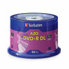 VERBATIM AMERICAS LLC 97000 DVD+R DL 8.5GB 8X BRANDED 50PK COLOR OPS