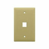 UNIRISE USA, LLC WP-1P-IVY 1PORT WALL PLATE, SINGLE GANG, IVORY