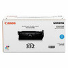 CANON USA 6262B012 CANON CARTRIDGE 332 CYAN TONER - FOR CANON IMAGECLASS LBP7780CDN - CRG332 C - 6,