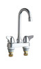 Chicago Faucets C1895ABCP ® LEAD-FREE SINK FAUCET, 3.5-INCH GOOSENECK SPOUT, SINGLE-WING HANDLES, 2.2 GPM AERATOR, COMPRESSION, CHROME