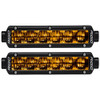 RIGID Industries 6 SR-Series SAE Compliant Fog Light - Black w/Yellow Light