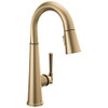 Delta 9982-CZ-PR-DST Delta Emmeline Single Handle Pull Down Bar/Prep Faucet - Lumicoat Champagne Bronze
