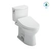 TOTO® WASHLET+® UltraMax® II 1G® One-Piece Elongated 1.0 GPF Toilet and WASHLET+® C2 Bidet Seat, Cotton White - MW6043074CUFG#01