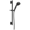 Delta 51559-BL Delta Universal Showering Components H2Okinetic 5-Setting Slide Bar Hand Shower - Matte Black