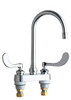 Chicago Faucets C895317GN2AE3XKAB  Commercial Grade Centerset Kitchen Faucet with, Chrome