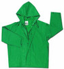 RIVER CITY 611-388JHX2 DOMINATOR .42MM PVC/NYLON JACKET W/ATT HOOD GRN