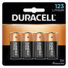 DURACELL PRODUCTS COMPANY DURDL123AB4PK BATTERY,DUR LITH 123 4,BK