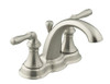 Kohler K-393-N4-BN  Devonshire Centerset Lavatory Faucet, Vibrant Brushed Nickel