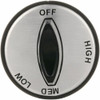 DUKE MANUFACTURING 22-1033 KNOB2 D, OFF-HIGH-MED-LOW for DUKE MANUFACTURING - Part# 3511