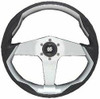 UFLEX216-GRIMANIBSVE STEERING WHL-BLACK GRIP SILVR