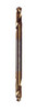 AES Industries AES-261 1/8" Double-ended High Speed Steel Titanium Coated Stubby Drill Bits (12 Bits)