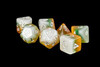 Metallic Dice Games LIC665 7-Set: Fruit Kiwi/wh