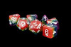 Metallic Dice Games LIC667 7-Set: RBWwh