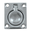 Whitecap Flush Pull Ring - CP/Brass - 1-1/2 x 1-3/4