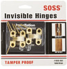 Universal Industrial 103CUS4 SOS INVISIBLE HINGE SATIN BRASS