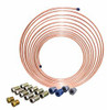 AGS COMPANY SOLUTIONS LLC AKCNC-425K 1/4 x 25 Nickel Copper BrakeLine Coil and Tube Nut Kit