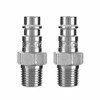 LEGACY MANUFACTURING CO MTA53440FZ-2PK Hi Flow Plug 1/4 Body 1/4MNPT 2-Pack Flexzilla? Pro