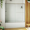 DreamLine TDAT60W570VXX04 The Alliance Pro LT Collection by DreamLine is a budget-friendly semi-frameless sliding bypass shower door featuring a super sleek headrail for a modern design that will complement a variety of bathroom styles. The Alliance