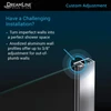 DreamLine Aqua Frameless Shower Tub Screen SHDR-3148586-EX-04 Curved Glass
