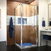 DreamLine SHDR-2234340-RT-01 The DreamLine Flex pivot shower door or enclosure has modern appeal and a semi-frameless design that is ideal for those that want the beauty of frameless glass, but have budget or design limitations. The versatile Flex