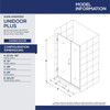 DreamLine Unidoor Plus SHDR-245157210-01 Frameless Hinged Shower Door