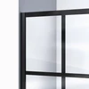 DreamLine Toulon SHDR-3234721-89 Single Panel Walk-In Shower Door with Satin Black Frame