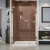 DreamLine SHDR-4139720-01 The DreamLine Elegance pivot shower door or enclosure has a modern frameless design to enhance any decor with an open, inviting look. The Elegance easily becomes the focal point of your bathroom with a custom glass look at
