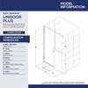 DreamLine Unidoor Plus SHDR-24243634-09 Frameless Hinged Shower Door