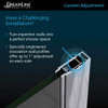 DreamLine Elegance-LS SHDR-4328300-01 Frameless Pivot Shower Door