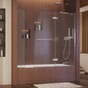 DreamLine SHDR-3448580-EX-01 The DreamLine Aqua Ultra is frameless shower or tub screen with European appeal and modern architectural design. With a stunning curved silhouette that creates an open, inviting feel, the Aqua Ultra will transform your