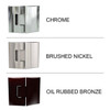 DreamLine Unidoor Plus SHDR-244557210-01 Frameless Hinged Shower Door