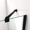 DreamLine Aqua SHDR-3148586-09 48 in. W x 58 in. H Frameless Hinged Tub Door, Satin Black
