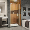 DreamLine SHDR-4332060-04 The DreamLine Elegance-LS pivot shower door or enclosure has a modern frameless design to enhance any decor with an open, inviting look. The Elegance-LS easily becomes the focal point of your bathroom with a custom glass