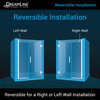 DreamLine Unidoor Plus SHDR-244107210-06 Frameless Hinged Shower Door