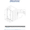DreamLine Unidoor Plus SHDR-244657210-01 Frameless Hinged Shower Door