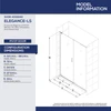 DreamLine Elegance-LS SHDR-4332240-04 Frameless Pivot Shower Door