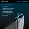 DreamLine Elegance-LS SHDR-4332240-04 Frameless Pivot Shower Door