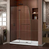 DreamLine SHDR-3445720-06 The DreamLine Aqua Ultra is a frameless shower or tub screen with European appeal and modern architectural design. With a stunning curved silhouette that creates an open, inviting feel, the Aqua Ultra will transform your