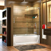 DreamLine SHDR-1960580R-01 The DreamLine Mirage-X frameless sliding shower or tub door is the epitome of simple elegance with a modern flair. The remarkably innovative headerless design creates an unobstructed and open view for your shower. The