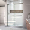 DreamLine SHDR-1654760-04 The DreamLine Encore bypass sliding shower or tub door has a modern frameless look to make your shower the focal point of the bathroom. Encores elegant bypass design provides smooth and quiet sliding operation, with the