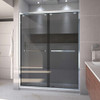 DreamLine SHDR-166076G-01 The DreamLine Encore bypass sliding shower or tub door has a modern frameless look to make your shower the focal point of the bathroom. Encores elegant bypass design provides smooth and quiet sliding operation, with the