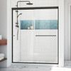 DreamLine SDAT60W700VXX06 The Alliance Pro LT Collection by DreamLine is a budget-friendly semi-frameless sliding bypass shower door featuring a super sleek headrail for a modern design that will complement a variety of bathroom styles. The Alliance