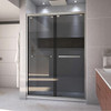 DreamLine SHDR-165476G-04 The DreamLine Encore bypass sliding shower or tub door has a modern frameless look to make your shower the focal point of the bathroom. Encores elegant bypass design provides smooth and quiet sliding operation, with the