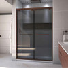 DreamLine SHDR-165476G-06 The DreamLine Encore bypass sliding shower or tub door has a modern frameless look to make your shower the focal point of the bathroom. Encores elegant bypass design provides smooth and quiet sliding operation, with the