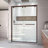 DreamLine SHDR-1654760-06 The DreamLine Encore bypass sliding shower or tub door has a modern frameless look to make your shower the focal point of the bathroom. Encores elegant bypass design provides smooth and quiet sliding operation, with the