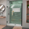 DreamLine SHDR-2053722-09 The DreamLine Unidoor-LS is a frameless swing shower door designed with modern market trends in mind. The elegant design coupled with the wide range of sizes makes the Unidoor-LS an unparalleled value suitable for just about