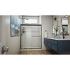 DreamLine Alliance Pro SDAL60W700VXX09 Semi-Frameless Sliding Bypass Shower Door, 60" W, Clear Tempered Glass