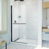 DreamLine SD-373472Q-09 The DreamLine Aqua-Q Swing is a frameless shower screen with a continuous pivot. The design offers a clean and elegant look to complement your open-space decor. Paired with a convenient towel bar, the integrated self-centering